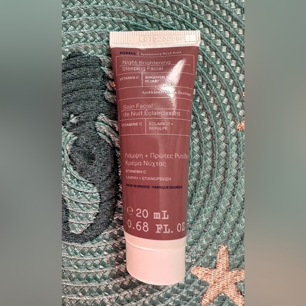 5 for $15! Korres Night Brightening Sleeping Facial Travel Size
